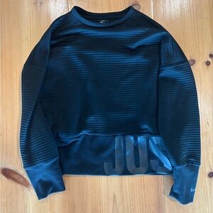 Nike Black Crewneck Sweater with Modern Design
